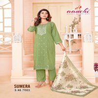 AANCHI SUMERA ROMAN SHIMMER FULLY STITCH ETHNIC STYLE LADIES SUITS