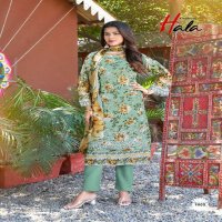 HALA MIRA NUR VOL-1 WHOLESALE PURE COTTON PRINT WITH SELF EMBROIDERY EXCLUSIVE FESTIVAL COLLECTION