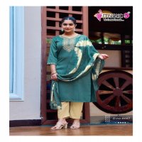 DOLLY VOL 8 BY MYSTIC 9 RAYON DOBBY FULLY STITCH CASUAL 3PCS DRESS
