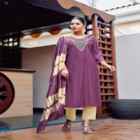 DOLLY VOL 8 BY MYSTIC 9 RAYON DOBBY FULLY STITCH CASUAL 3PCS DRESS