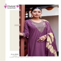 DOLLY VOL 8 BY MYSTIC 9 RAYON DOBBY FULLY STITCH CASUAL 3PCS DRESS