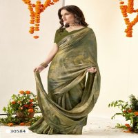 VALLABHI PRINTS SHREYA VOL 3 CASUAL BRASSO SAREE FOR WOMENS