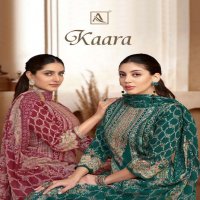 ALOK SUITS KAARA WHOLESALE PURE ZAM COTTON FANCY PRINT WITH HAND WORK CLASSIC DRESS MATERIAL