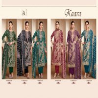 ALOK SUITS KAARA WHOLESALE PURE ZAM COTTON FANCY PRINT WITH HAND WORK CLASSIC DRESS MATERIAL