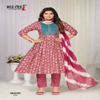 DEE CEE SPOTIY WHOLESALE RAYON FOIL PRINTED DESIGNER SUITS