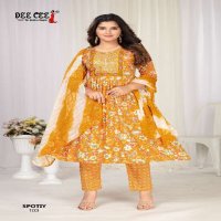 DEE CEE SPOTIY WHOLESALE RAYON FOIL PRINTED DESIGNER SUITS