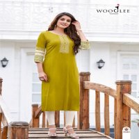SALONEE VOL 8 BY WOOGLEE RAYON FULLY STITCH SHOP TRENDY LONG KURTIS