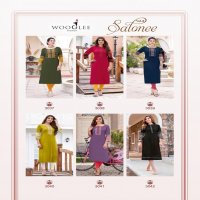 SALONEE VOL 8 BY WOOGLEE RAYON FULLY STITCH SHOP TRENDY LONG KURTIS