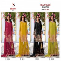 DEEPSY SUITS D-923 READYMADE CHINON ETHNIC PAKISTANI PLAZZO KURTI WITH DUPATTA