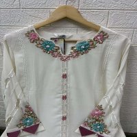 1450 BY LAXURIA READYMADE FOX FASHIONABLE DESIGN PAKISTANI KURTI PANT WITH DUPATTA