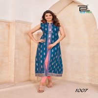 BLUE HILLS PRESENT CAT WALK RAYON CENTER CUT BEAUTIFUL PLUS SIZE KURTI