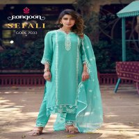 SEFALI BY RANGOON VISCOSE KHADI READYMADE FASHIONABLE SUITS ONLINE