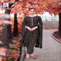 ALOK SUIT LAUNCH KATRINA PURE REYON UNSTITCHED SUIT FABRIC ONLINE