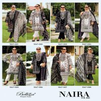 NAIRA VOL 108 BY BELLIZA DESIGNER COTTON MODERN PAKISTANI SUIT FOR WOMENS
