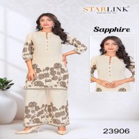 SAPPHIRE BY STARLINK JAIPUR COTTON FLEX READYMADE STYLISH COMBO CO-ORD SETS