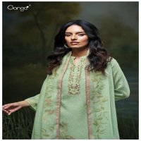 GANGA GENIKA S3471 WHOLESALE PREMIUM COTTON SEMI STITCHED DESIGNER SALWAR SUITS