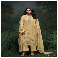 GANGA GENIKA S3471 WHOLESALE PREMIUM COTTON SEMI STITCHED DESIGNER SALWAR SUITS