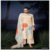 GANGA MAIZY S3542 WHOLESALE PREMIUM COTTON PRINTED WITH HAND EMBROIDERY SALWAR SUITS
