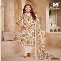 ALOK SUIT PRESENT RAABIA MUSLIN FANCY HAND WORK UNSTITCH SALWAR SUIT