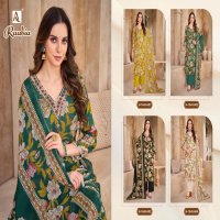 ALOK SUIT PRESENT RAABIA MUSLIN FANCY HAND WORK UNSTITCH SALWAR SUIT