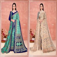 SILK VILLA PASHMINA SAREE WITH SHAWAL VOL 31 WINTER SPECIAL PASHMINA SAREE EXPORTS