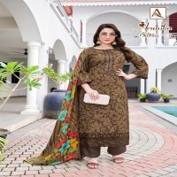 ALOK ARUNIKA VOL 3 CAMBRIC PRINT UNIQUE COLOURS SALWAR KAMEEZ