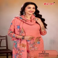 OMEGA D.NO 3292 BY BIPSON PRINTS AMAZING PRINTED LINEN LADIES SUITS