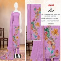 OMEGA D.NO 3292 BY BIPSON PRINTS AMAZING PRINTED LINEN LADIES SUITS