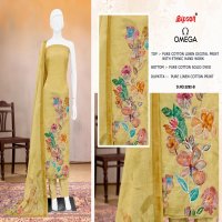 OMEGA D.NO 3292 BY BIPSON PRINTS AMAZING PRINTED LINEN LADIES SUITS