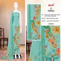 OMEGA D.NO 3292 BY BIPSON PRINTS AMAZING PRINTED LINEN LADIES SUITS