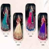 LNB 1238 TUSSAR SILK GORGEOUS LOOK STITCH LEHENGA UNSTITCH CHOLI FOR WOMENS