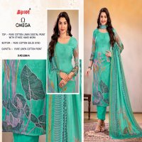 OMEGA 3290 BY BIPSON PRINTS AMAZING LINEN UNSTITCH SALWAR KAMEEZ