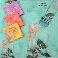 OMEGA 3290 BY BIPSON PRINTS AMAZING LINEN UNSTITCH SALWAR KAMEEZ