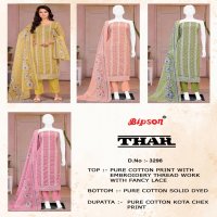 BIPSON PRINTS THAR 3298 COTTON UNSTITCH FANCY SALWAR KAMEEZ