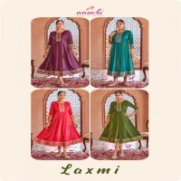 LAXMI BY AANCHI ROMAN SHIMMER READYMADE PRETTY LOOK FLAIR KURTIS