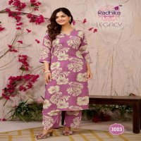LEGACY VOL 3 BY RADHIKA LIFESTYLE RAYON READYMADE DAILY WEAR BIG SIZE CO-ORD SETS