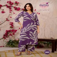 LEGACY VOL 3 BY RADHIKA LIFESTYLE RAYON READYMADE DAILY WEAR BIG SIZE CO-ORD SETS