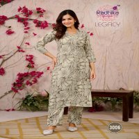 LEGACY VOL 3 BY RADHIKA LIFESTYLE RAYON READYMADE DAILY WEAR BIG SIZE CO-ORD SETS