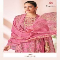 SUDRITI SAHIBA HARNOOR WHOLESALE PURE COTTON LAWN DIGITAL PRINT WITH HANDWORK FASHIONABLE SALWAR SUITS