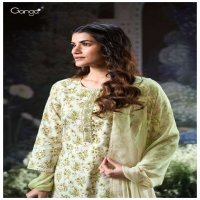 GANGA BRITA S3180 WHOLESALE PREMIUM COTTON PRINTED WITH EMBROIDERY WORK CASUAL SUITS