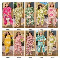 SANKHESWER LAUNCHING SUMMER SPACIAL VOL-1 WHOLESALE RAYON PRINT WITH CLASSY COLOR COMBINATION CORD SET