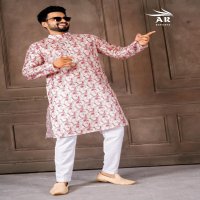 SHREEMAAN VOL 1 BY A R EXPORTS DIGITAL PRINT FULL STITCH STYLISH MENS KURTA WHOLESALER