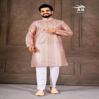SHREEMAAN VOL 1 BY A R EXPORTS DIGITAL PRINT FULL STITCH STYLISH MENS KURTA WHOLESALER