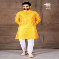 SHREEMAAN VOL 1 BY A R EXPORTS DIGITAL PRINT FULL STITCH STYLISH MENS KURTA WHOLESALER