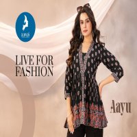 AAYU BY KAYA COTTON PRINT READYMADE CLASSIC LOOK WESTERN TOPS