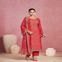 KARVA DESIGNER AJRAKH VISCOSE MUSLIN FASHIONABLE DRESS MATERIAL