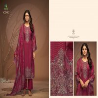 ICONIC BY KARVA DESIGNER VISCOSE MUSLIN PRETTY LOOK 3PCS DRESS