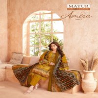 MAYUR LAUNCH AMIRA VOL 2 COTTON UNSTITCH FANCY PAKISTANI SALWAR SUIT