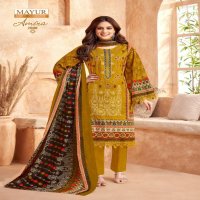 MAYUR LAUNCH AMIRA VOL 2 COTTON UNSTITCH FANCY PAKISTANI SALWAR SUIT