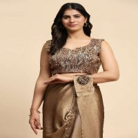 AMOHA A339 WHOLESALE EXQUSITE SEQUIN EMBROIDERY WORK READY TO WEAR DESIGNER SAREES